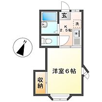 岡山県倉敷市中庄（賃貸アパート1K・2階・20.28㎡） その2