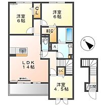 岡山県倉敷市福島（賃貸アパート3LDK・2階・76.30㎡） その2