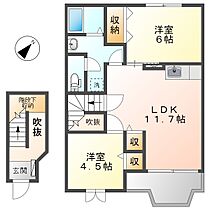 岡山県倉敷市真備町岡田（賃貸アパート2LDK・2階・58.12㎡） その2