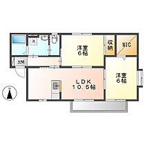 岡山県倉敷市真備町箭田（賃貸アパート2LDK・1階・55.23㎡） その2