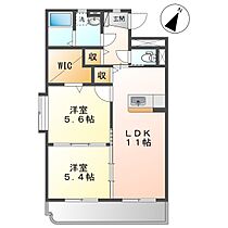 岡山県倉敷市真備町川辺（賃貸マンション2LDK・4階・54.65㎡） その2