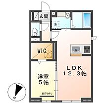 岡山県倉敷市美和2丁目（賃貸アパート1LDK・1階・42.79㎡） その2