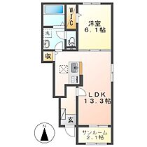 岡山県総社市清音上中島（賃貸アパート1LDK・1階・50.01㎡） その2