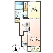 岡山県倉敷市安江（賃貸アパート1LDK・1階・50.05㎡） その2