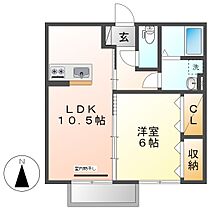 ブライト倉敷　Ｂ  ｜ 岡山県倉敷市西中新田（賃貸アパート1LDK・2階・40.84㎡） その2