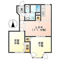 岡山県総社市中央3丁目（賃貸アパート2LDK・1階・53.51㎡） その2