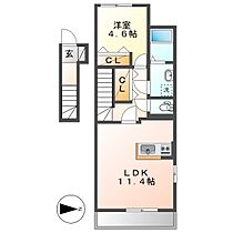 岡山県総社市真壁（賃貸アパート1LDK・2階・44.53㎡） その2