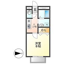 岡山県倉敷市徳芳（賃貸アパート1K・1階・27.74㎡） その2