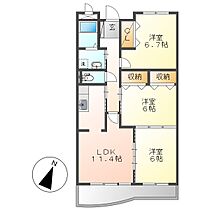 岡山県倉敷市老松町3丁目（賃貸マンション3LDK・3階・67.66㎡） その2