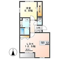 岡山県倉敷市阿知3丁目（賃貸アパート1LDK・3階・45.51㎡） その2