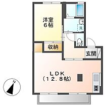 シエル・エトワールB  ｜ 岡山県倉敷市広江5丁目（賃貸アパート1LDK・1階・46.75㎡） その2