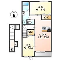 サンライズ亀甲III  ｜ 岡山県倉敷市東塚2丁目（賃貸アパート2LDK・2階・57.71㎡） その2