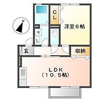 岡山県倉敷市福田町古新田（賃貸アパート1LDK・2階・42.11㎡） その2