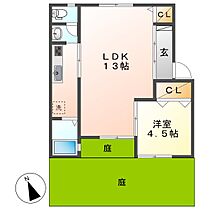 岡山県倉敷市広江2丁目（賃貸アパート1LDK・1階・43.57㎡） その2