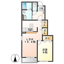 岡山県倉敷市連島町鶴新田（賃貸アパート1LDK・1階・45.72㎡） その2