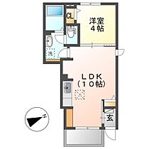 サフランＤ  ｜ 岡山県倉敷市福田町古新田（賃貸アパート1LDK・1階・32.44㎡） その2