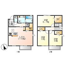 ツインズ  ｜ 岡山県倉敷市児島柳田町（賃貸タウンハウス3LDK・1階・86.05㎡） その2