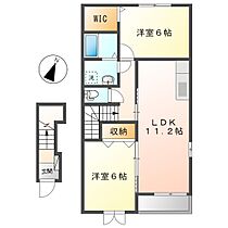 岡山県倉敷市児島稗田町（賃貸アパート2LDK・2階・57.21㎡） その2