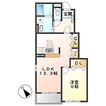 サンフィオーレA  ｜ 岡山県倉敷市木見（賃貸アパート1LDK・1階・45.72㎡） その2