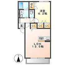 ひまわり　Ｄ  ｜ 岡山県倉敷市中畝7丁目（賃貸アパート1LDK・1階・47.56㎡） その2