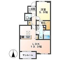 岡山県倉敷市児島上の町2丁目（賃貸アパート1LDK・1階・53.42㎡） その2