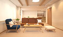 経堂パーク・マンション 4LDKのリビング/ダイニング