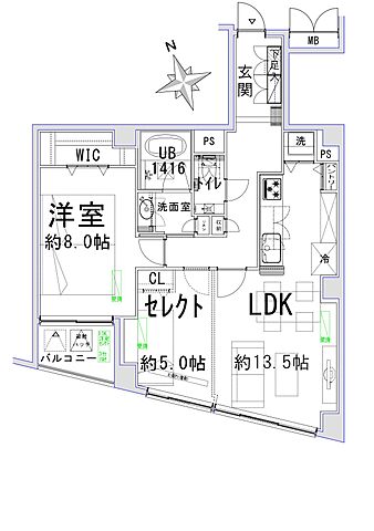 間取り パーク・ハイム三田 4階/-