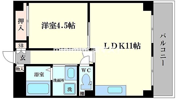 ポートヴィラメイセイ 902｜大阪府大阪市港区築港3丁目(賃貸マンション1LDK・9階・39.96㎡)の写真 その2