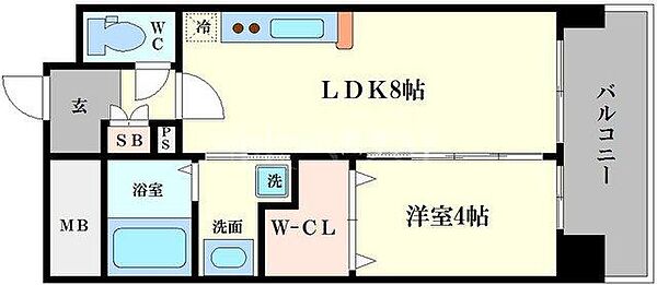 アーバネックス北堀江II ｜大阪府大阪市西区北堀江3丁目(賃貸マンション1LDK・13階・30.12㎡)の写真 その2