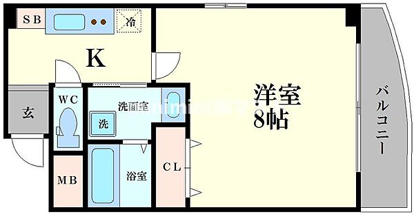 ルミエール弁天 ｜大阪府大阪市港区弁天5丁目(賃貸マンション1K・7階・25.00㎡)の写真 その2