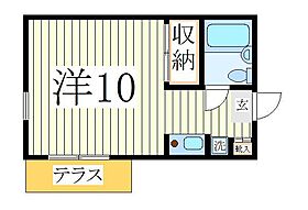 千葉県柏市旭町4丁目（賃貸アパート1R・1階・24.31㎡） その2