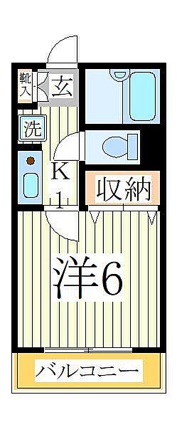 千葉県柏市豊四季(賃貸マンション1K・1階・20.00㎡)の写真 その2