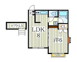 千葉県流山市鰭ケ崎（賃貸アパート1LDK・2階・30.21㎡） その2