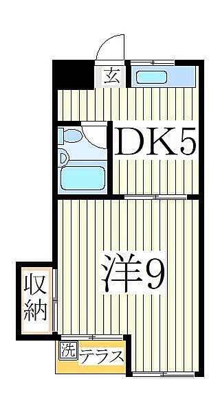 千葉県柏市千代田2丁目(賃貸マンション1DK・1階・23.62㎡)の写真 その2