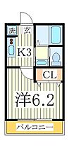 ル・パピヨン  ｜ 千葉県柏市小青田1丁目（賃貸アパート1K・1階・21.53㎡） その2