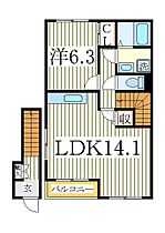 グリーンキャッスルV  ｜ 千葉県白井市冨士（賃貸アパート1LDK・2階・49.12㎡） その1