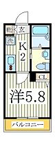 ＮＫ　ｈｏｕｓｅ  ｜ 千葉県柏市根戸（賃貸アパート1K・1階・20.06㎡） その2