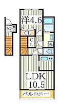 ラ・ルーチェＡ  ｜ 千葉県白井市冨士（賃貸アパート1LDK・2階・42.89㎡） その2