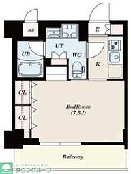 Ｓ−ＲＥＳＩＤＥＮＣＥ木場ＦＬＵＳＰＡＲＫ 7階1Kの間取り