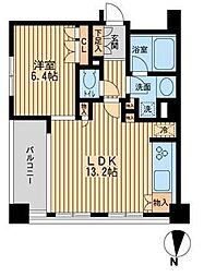 プロスペクト森下 6階1LDKの間取り