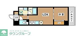JU TOWER FRONT 亀沢 6階1LDKの間取り