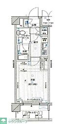 メインステージ押上IV 3階1Kの間取り