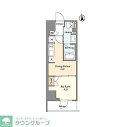 ＬａＳａｎｔｅ　上野 7階1DKの間取り