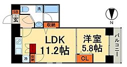 ステージファースト新御徒町 3階1LDKの間取り