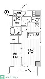 ALTERNA浅草 2階1LDKの間取り