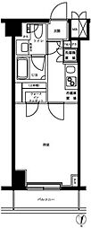 ルーブル清澄白河参番館 5階1Kの間取り