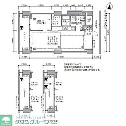 東雲キャナルコートＣＯＤＡＮ16号棟 0911 9階1LDKの間取り