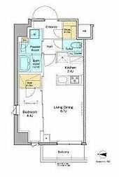 プラウドフラット本所吾妻橋 1LDKの間取図画像