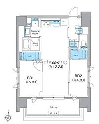 クレヴィアリグゼ錦糸町 2LDKの間取図画像