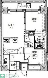 S-RESIDENCE両国serea 1SLDKの間取図画像